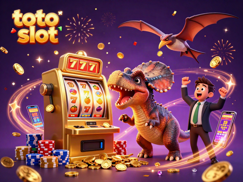 Experience thrilling wins at the toto slot with dynamic characters and vibrant casino elements.