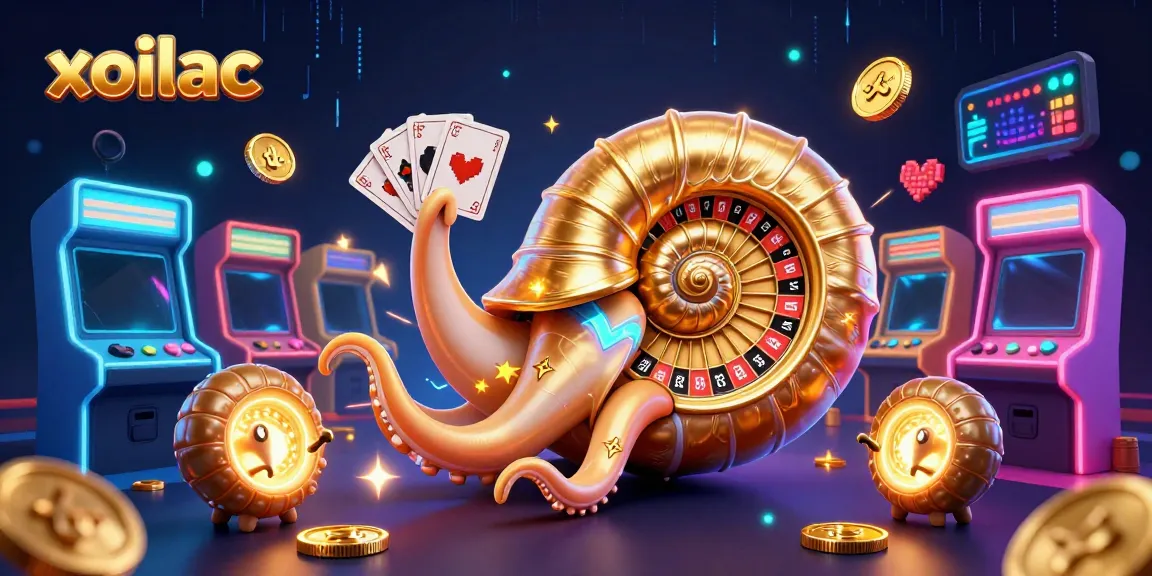 Experience excitement with xoilac’s vibrant gaming scene featuring a giant nautilus roulette wheel.