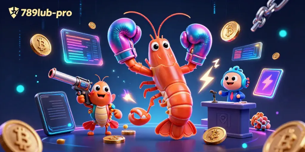 Engage in thrilling action with 789lub-pro's vibrant digital casino illustration showcasing animated underwater characters.