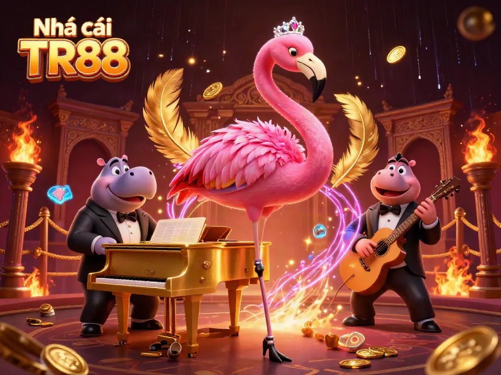 Experience the thrill of Nhà cái TR88 with lively characters and vibrant casino elements.