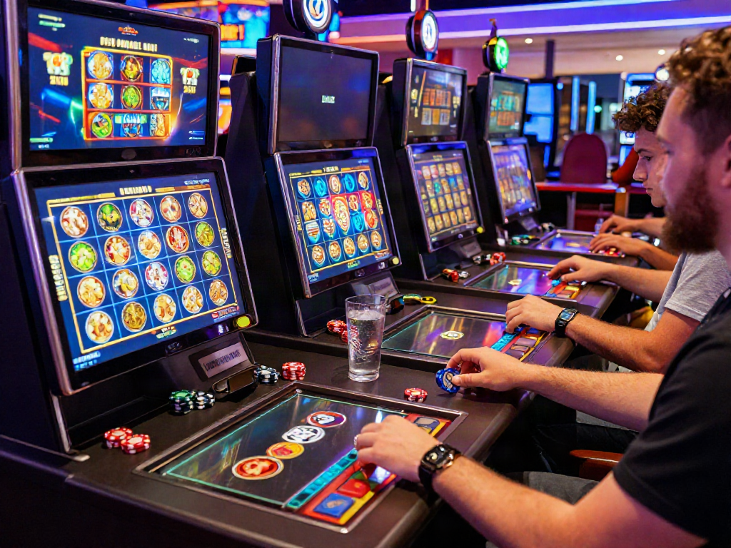 Exciting online gaming environment showcasing players enjoying slot gacor hari ini.