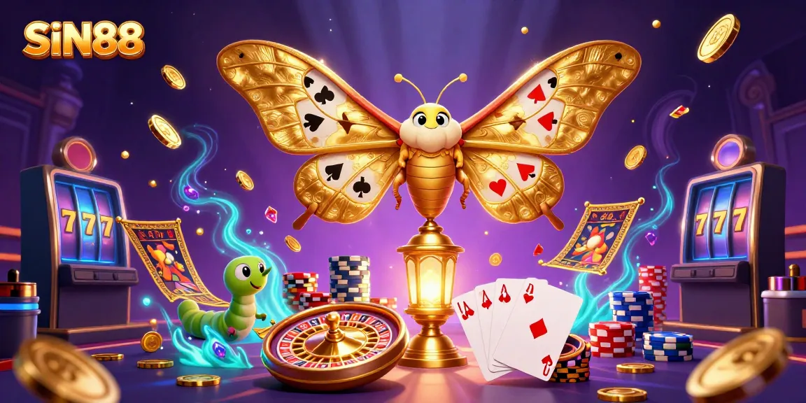 Experience the immersive casino world of SIN88 with captivating 3D characters and vibrant gaming elements.