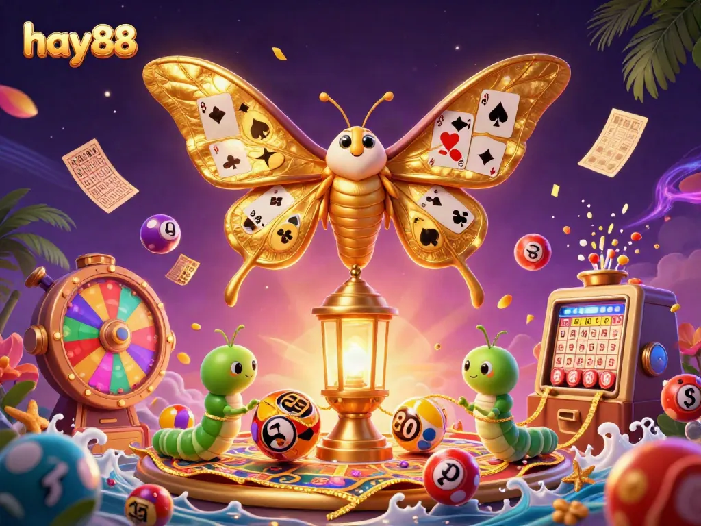 Experience the dynamic world of hay88 with thrilling casino scenes and vibrant game elements.