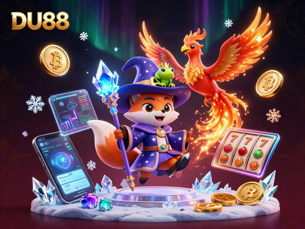 Play exciting games at DU88 with a mystical wizard fox, phoenix, and slot elements!