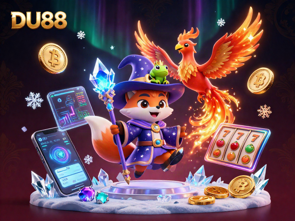 Play exciting games at DU88 with a mystical wizard fox, phoenix, and slot elements!