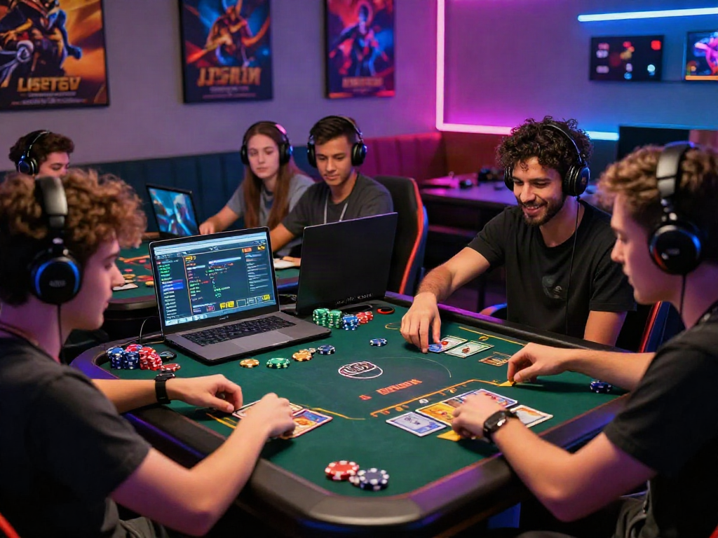 Friends enjoying a thrilling game at Sunwin, showcasing interactive online card gameplay.