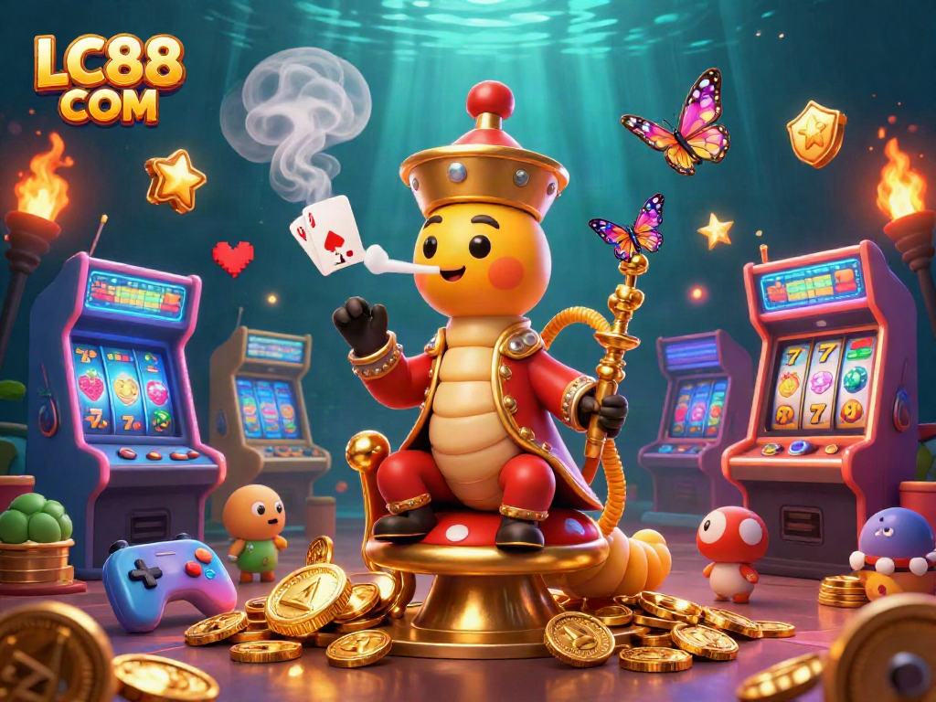 Experience thrilling wins at LC88 COM with a vibrant, dynamic casino scene showcasing poker hands