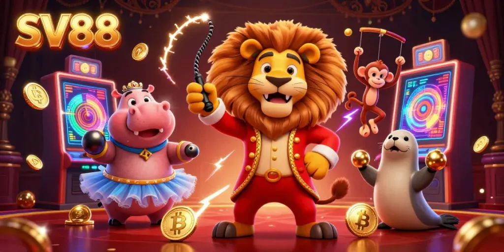 Experience thrilling bets at SV88 with dazzling characters in an engaging casino scene.