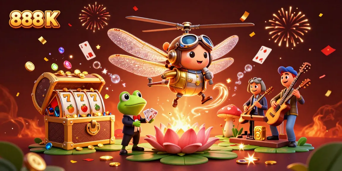 Experience thrilling gameplay at 888 K with vibrant casino action and colorful elements.